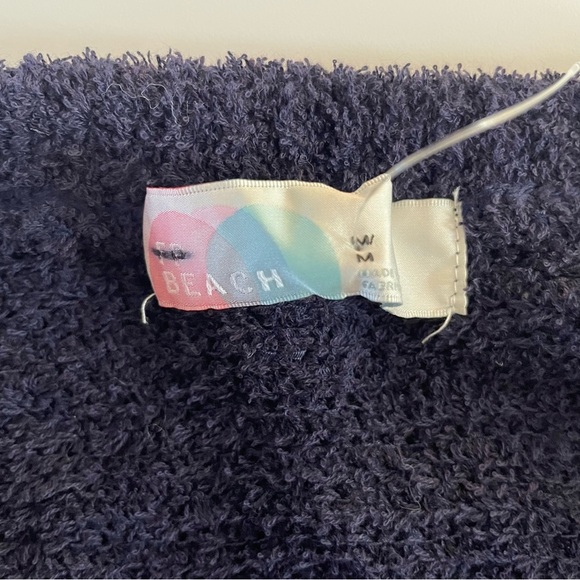 New! Free People FP Beach Claire terry Navy Knit strapless Jumpsuit 20147 - Picture 9 of 12